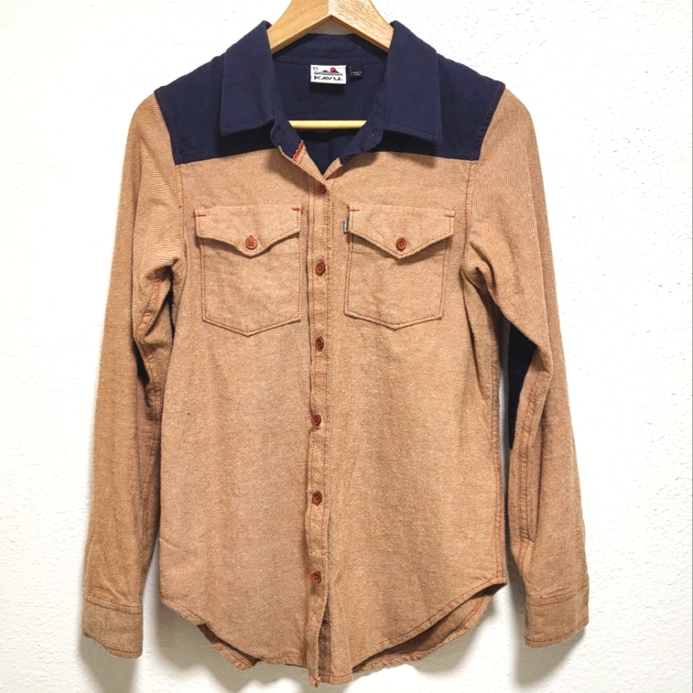 Kavu button-up 100% cotton sz extra small XS